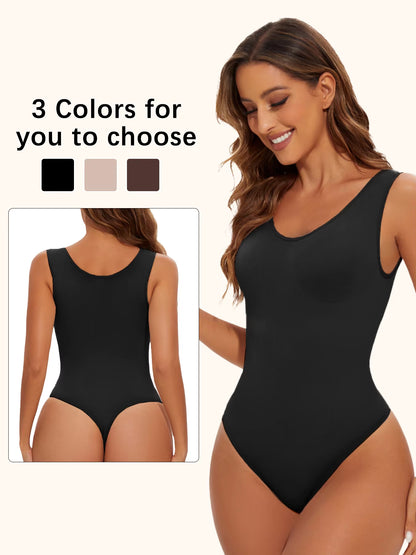 Elevate Your Silhouette with Our Seamless Shapewear Bodysuit - Light Tummy Control & Open Crotch Design for Ultimate Comfort